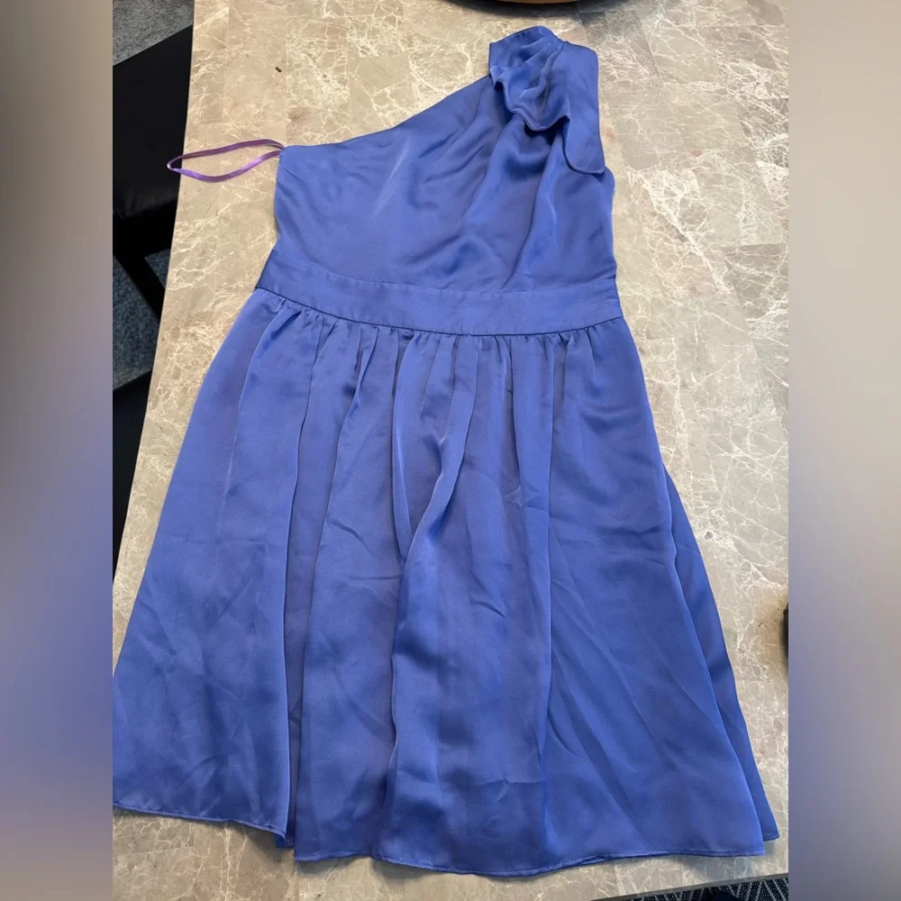THE LIMITED One Shoulder Bow
Silky Cocktail Dress Size 6 - Picture 2 of 8